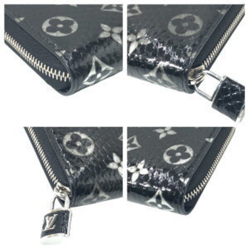 Louis Vuitton Monogram Zippy Wallet Python Black … - image 2